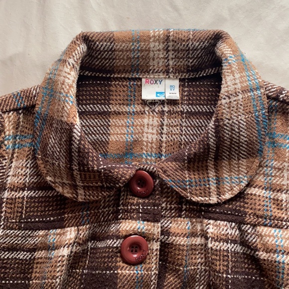 Roxy plaid coat blouse - Picture 3 of 3